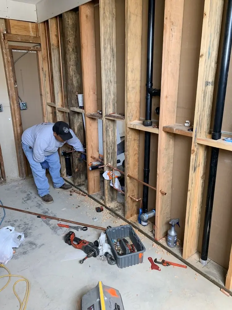 Commercial rough-in plumbing for Gas Line Repair in Troy